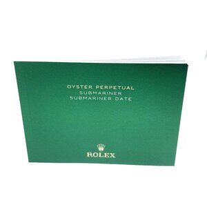 Authentic Rolex Oyster Perpetual Submariner Date 2020 Green Booklet Manual